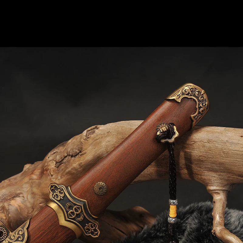 Artisan Rosewood Tanto - Handmade Folding Steel Blade