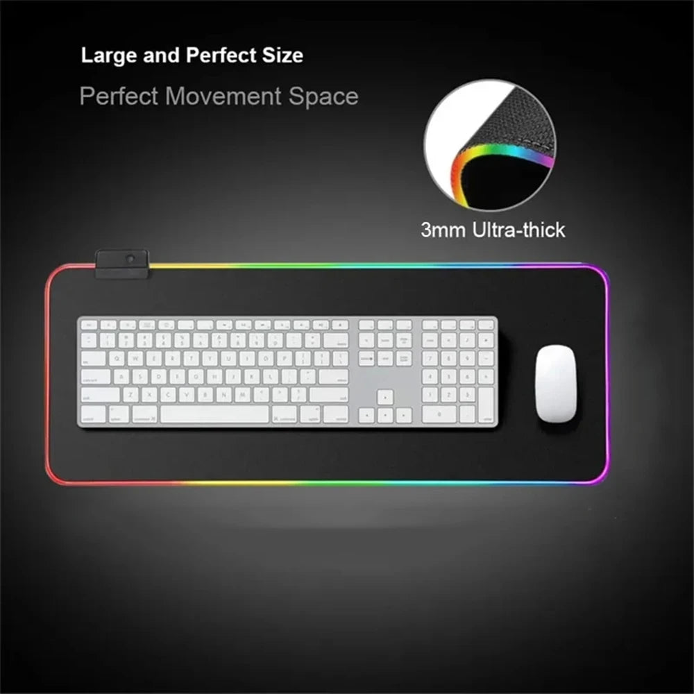 Negan The W-D  Mousepad With Backlight Deskmat