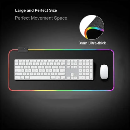 Negan The W-D  Mousepad With Backlight Deskmat