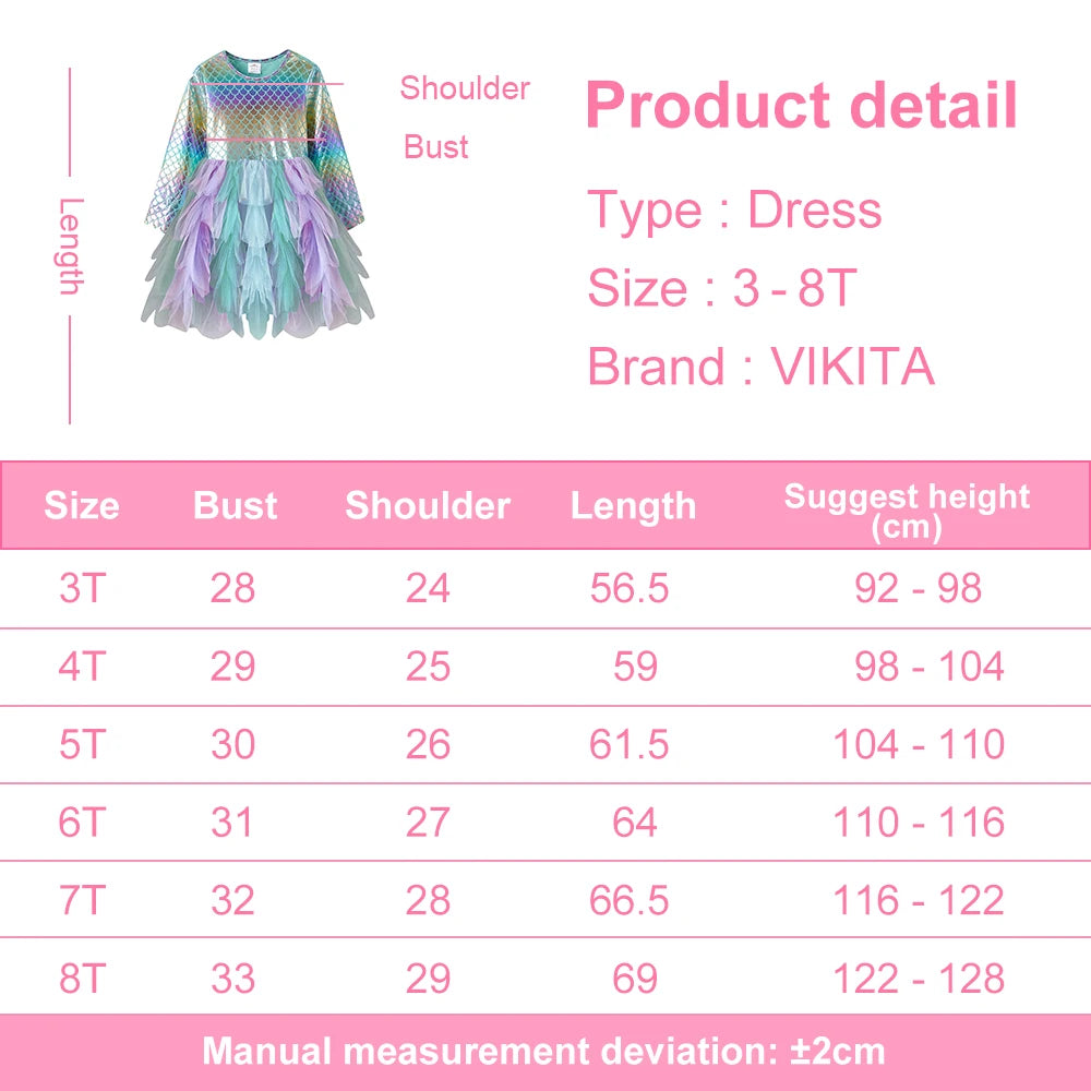 Mermaid Dress Baby Girls