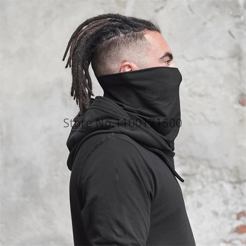 Enigmatic Gothic Cloak & Mask Ensemble