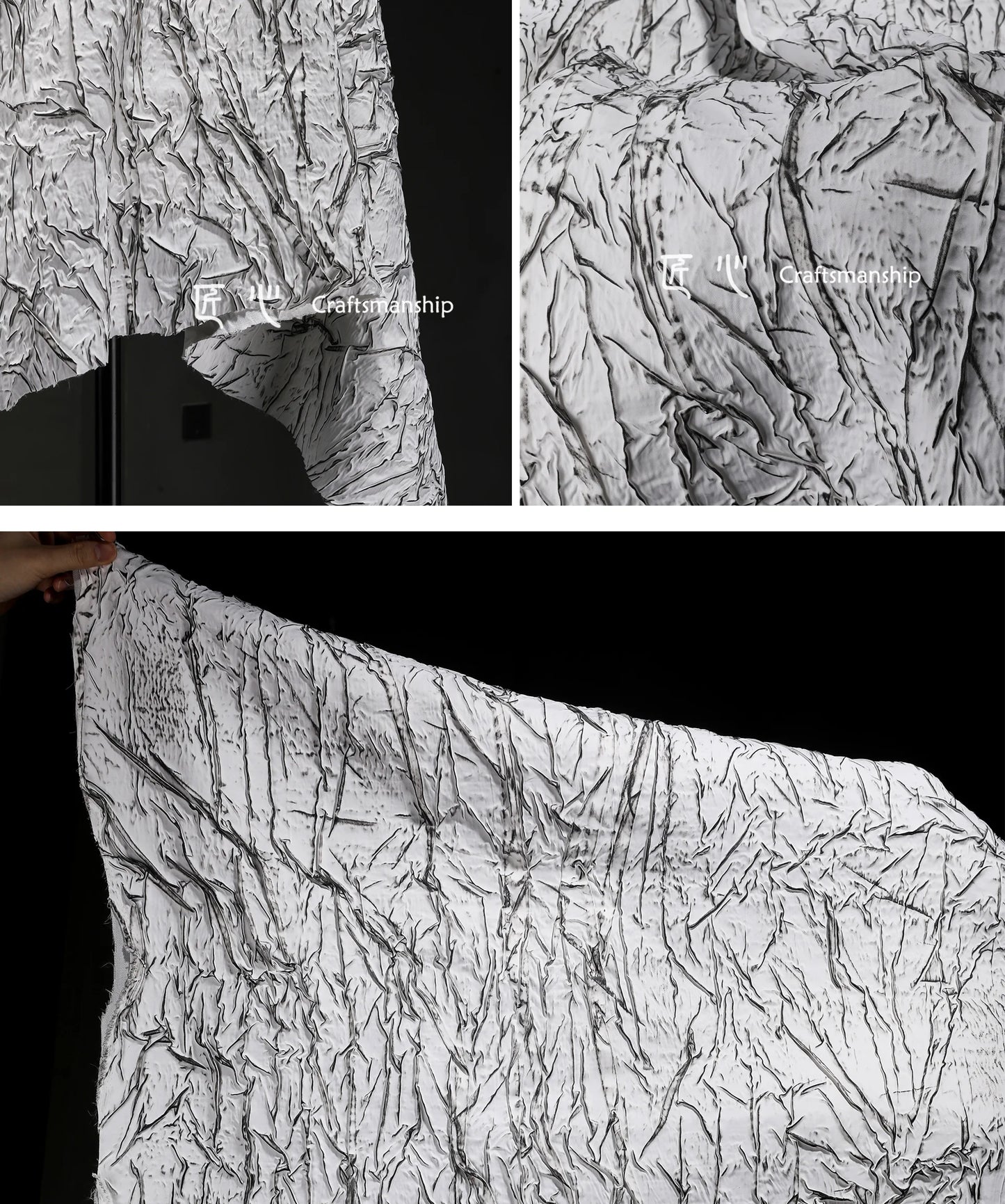 Eco Jacquard Pleat Fabric for Fashion Creations