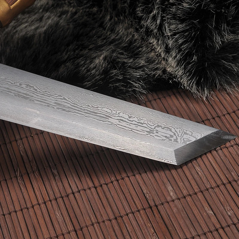 Artisan Rosewood Tanto - Handmade Folding Steel Blade