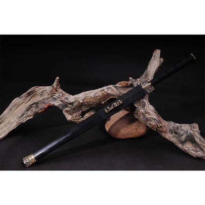 Zombie Etched Han Jian: Decorative Steel Sword