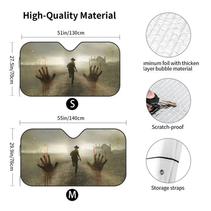 The Walking Dead Horror Windshield Sunshade