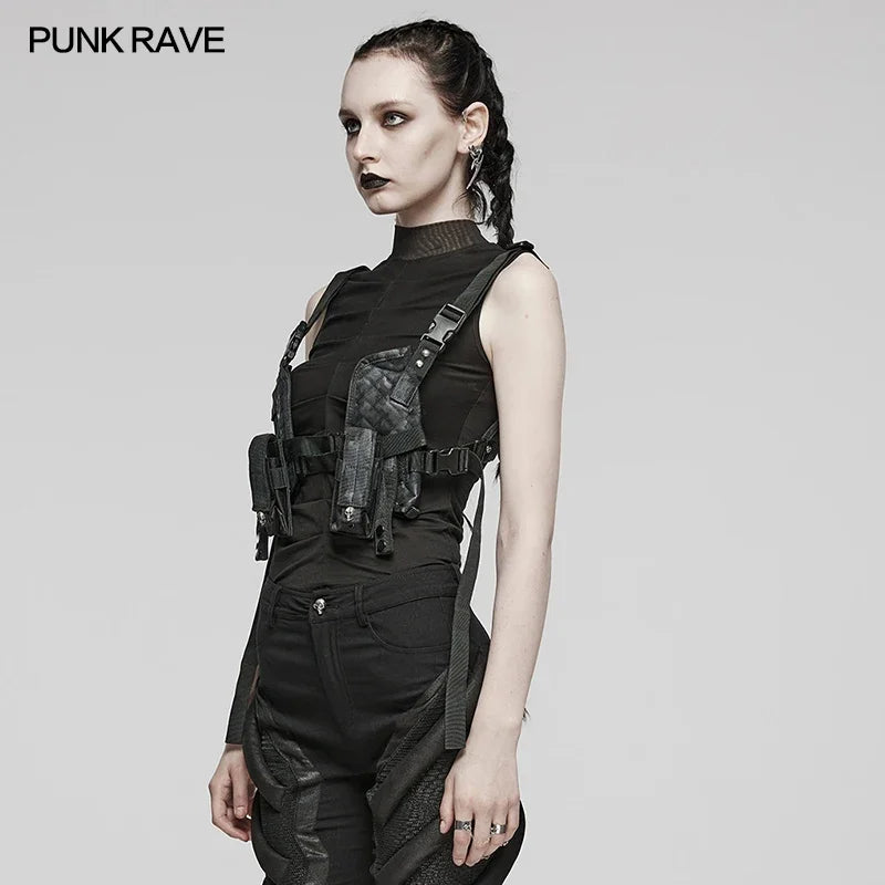 Edgy Detachable Punk Harness Mini Bags