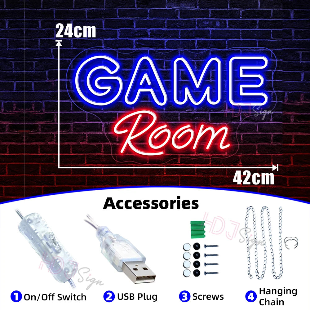 Vibrant Gamer Haven LED Neon Sign