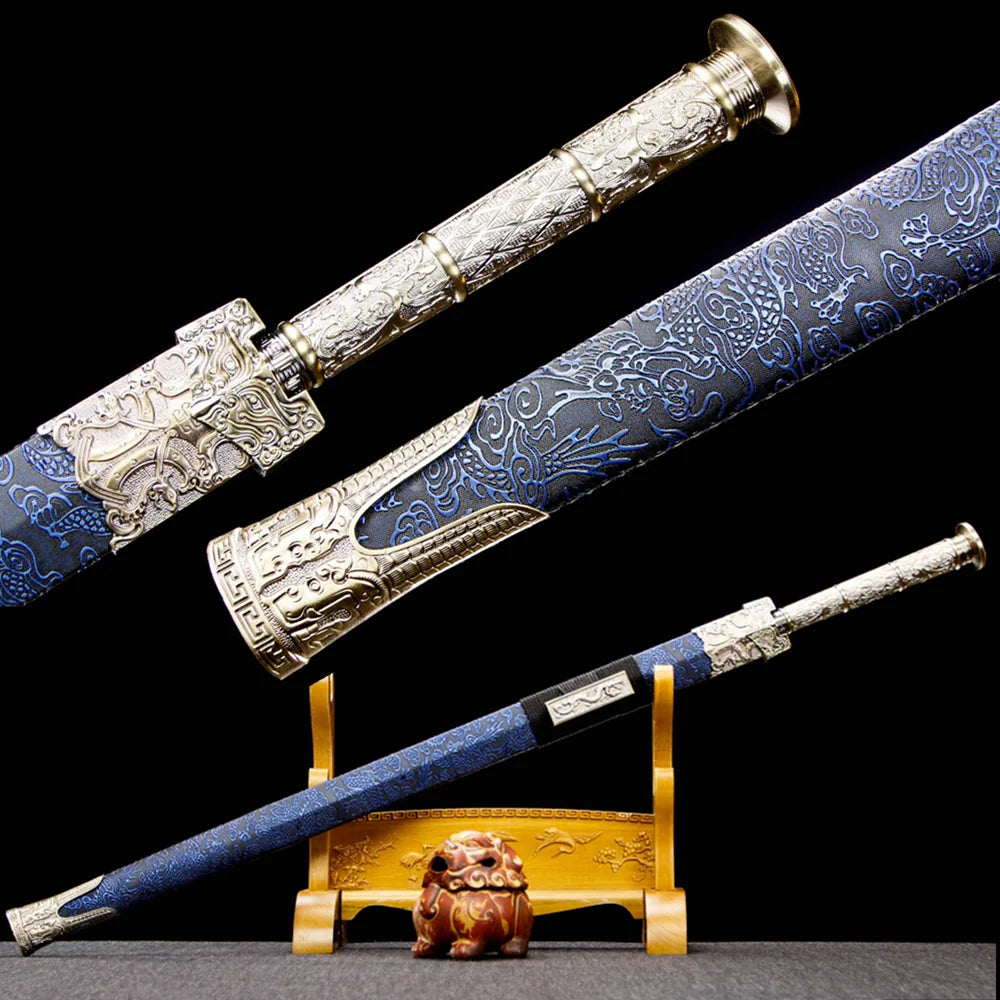 Elegant Han Sword - 40” Antique Steel Edge Blade