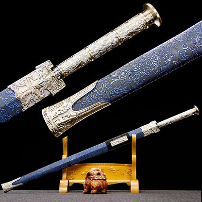 Elegant Han Sword - 40” Antique Steel Edge Blade