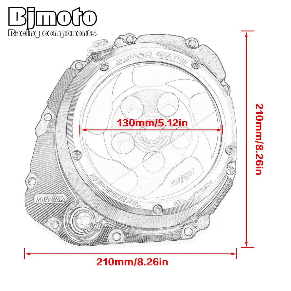 BJMOTO CNC Racing Clutch Cover for Suzuki GSXS