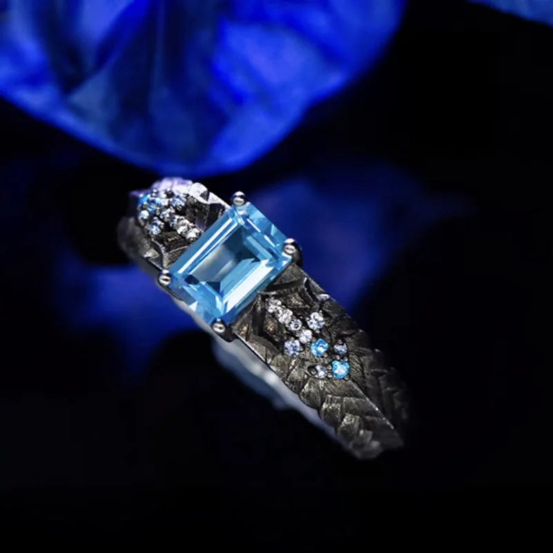 Vergil's Elegance: Bliss Blue Ring