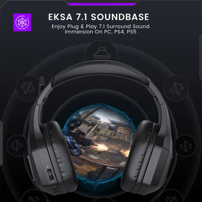 Headphones E1000 WT 7.1 Surround Wired Gaming Headset