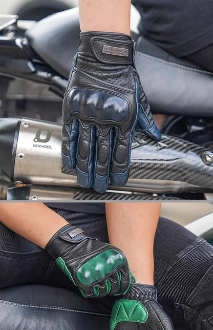 Retro Racer Touchscreen Gloves - Spring & Summer