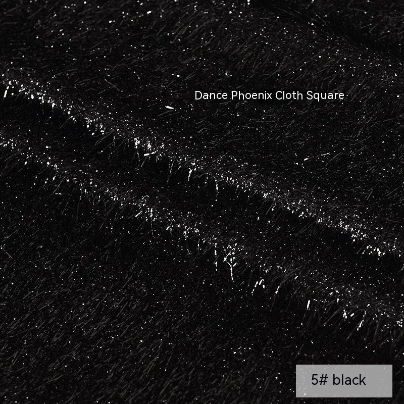 Shiny Silk Feather Tassel Plush DIY Fabric
