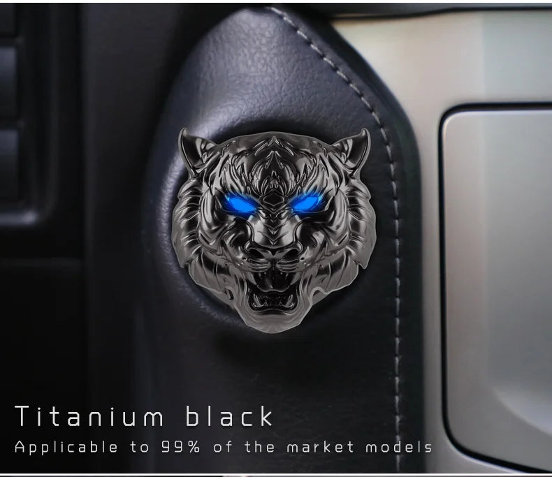 Ignition Bling: Metal Button Cover for Stylish Interiors