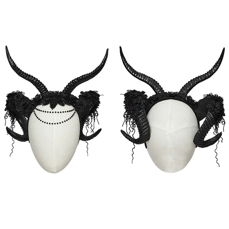 Gothic Enchanted Demon Horn Headpiece
