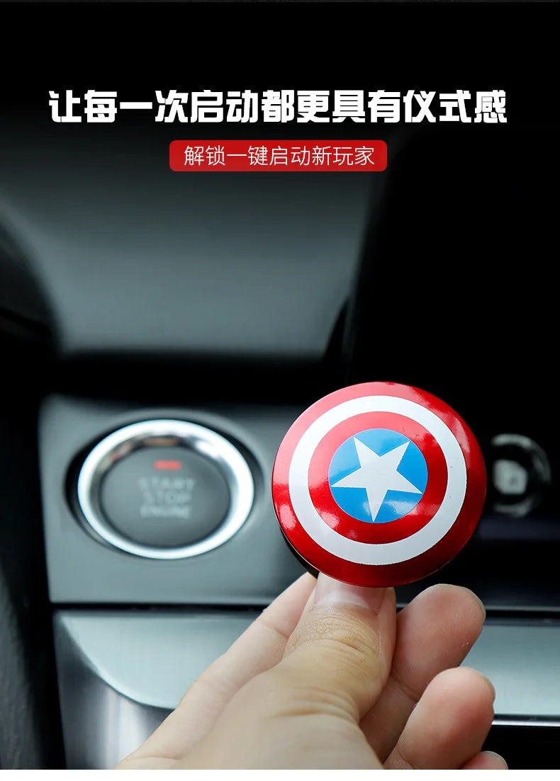 Car Engine Ignition Start Switch Button Protective Cover