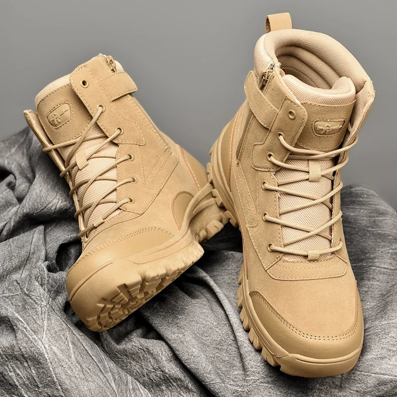 Waterproof Leather Hiking Work Boots