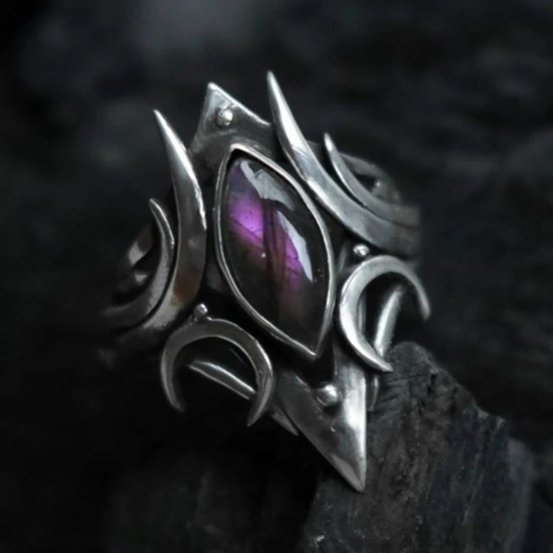 Retro Purple Zircon Jewelry