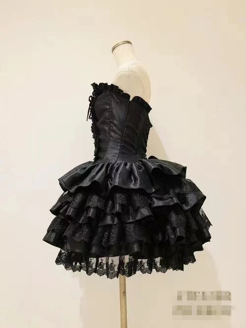Lace Elegance: Japanese Gothic Lolita Dress