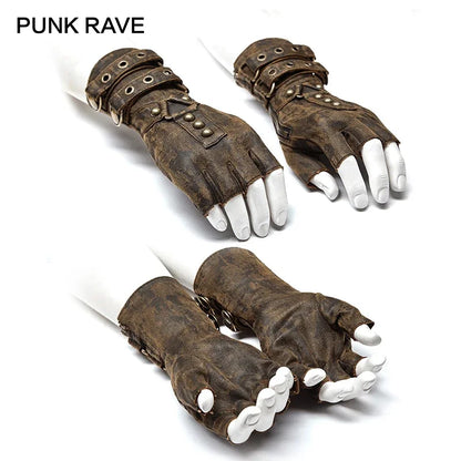 Gladiator Steampunk Fingerless Gloves