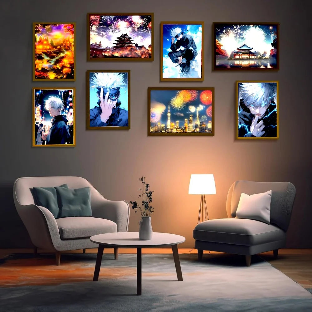 Gojo's Glow: Jujutsu Kaisen LED Art Frame