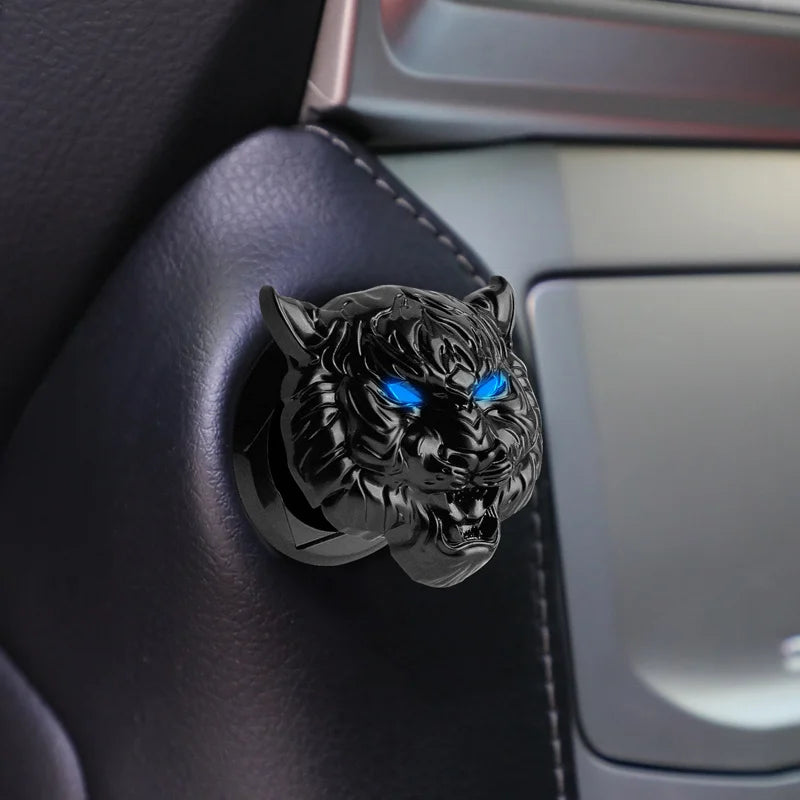 Ignition Bling: Metal Button Cover for Stylish Interiors