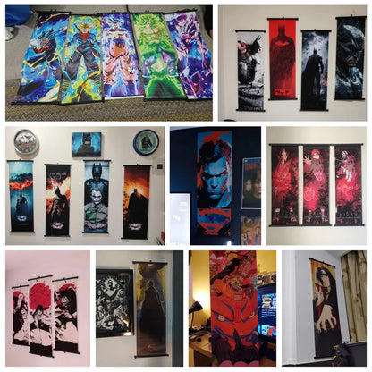Cyber Rebecca Scroll Canvas: Futuristic Wall Art