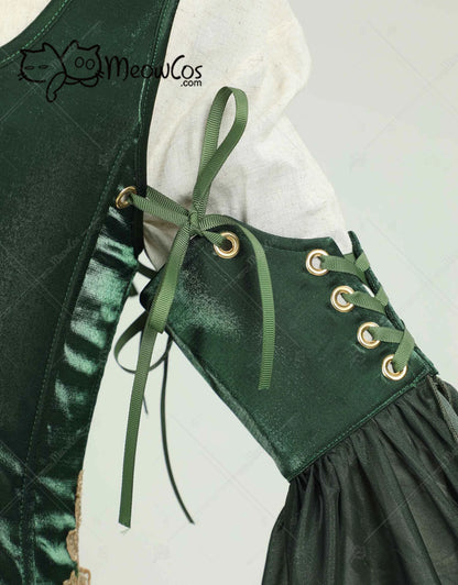 Meowcos Enchanted Green Elf Dress