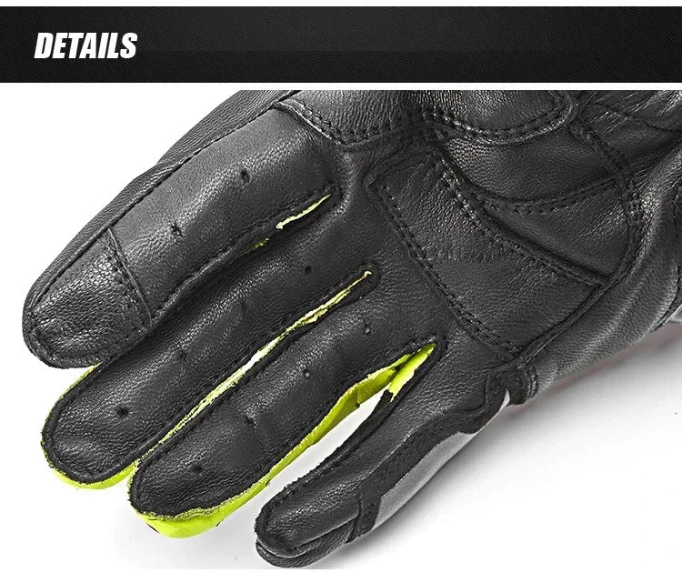 V-176 Touchscreen Leather Riding Gloves - Unisex