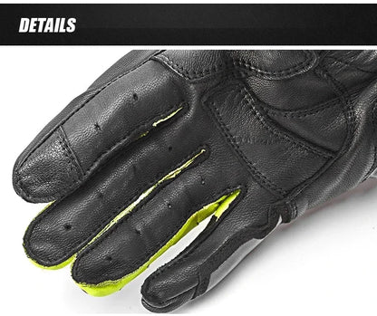 V-176 Touchscreen Leather Riding Gloves - Unisex