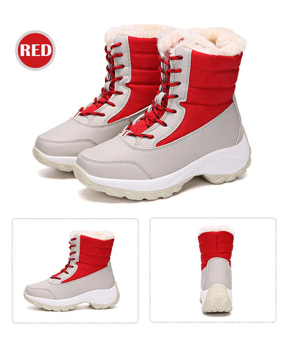 ChicWarm Waterproof Winter Ankle Platform Boots