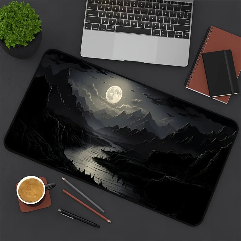 Moonlit Magic: Large Non-Slip Gaming Mouse Pad