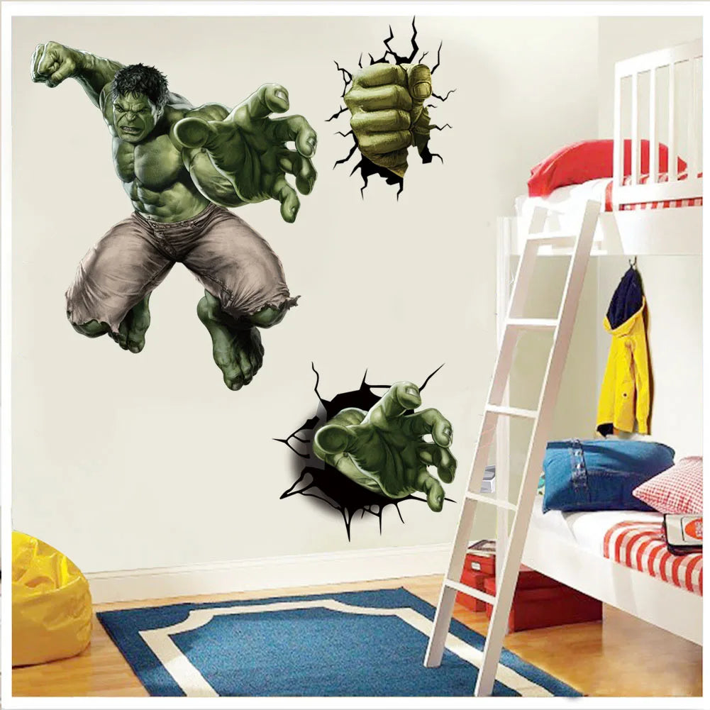 Heroic Wall Stickers - Marvel Vinyl Decor for Kids