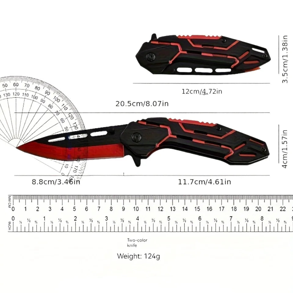 SurvivorPro: Dual-Color Portable Folding Knife