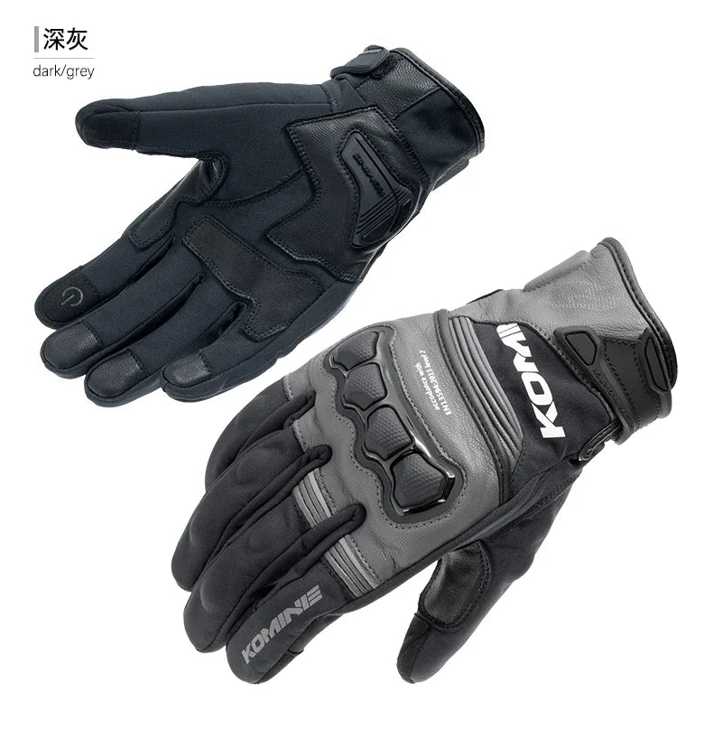 KOMINE GK-856 Windproof Sheepskin Moto Gloves