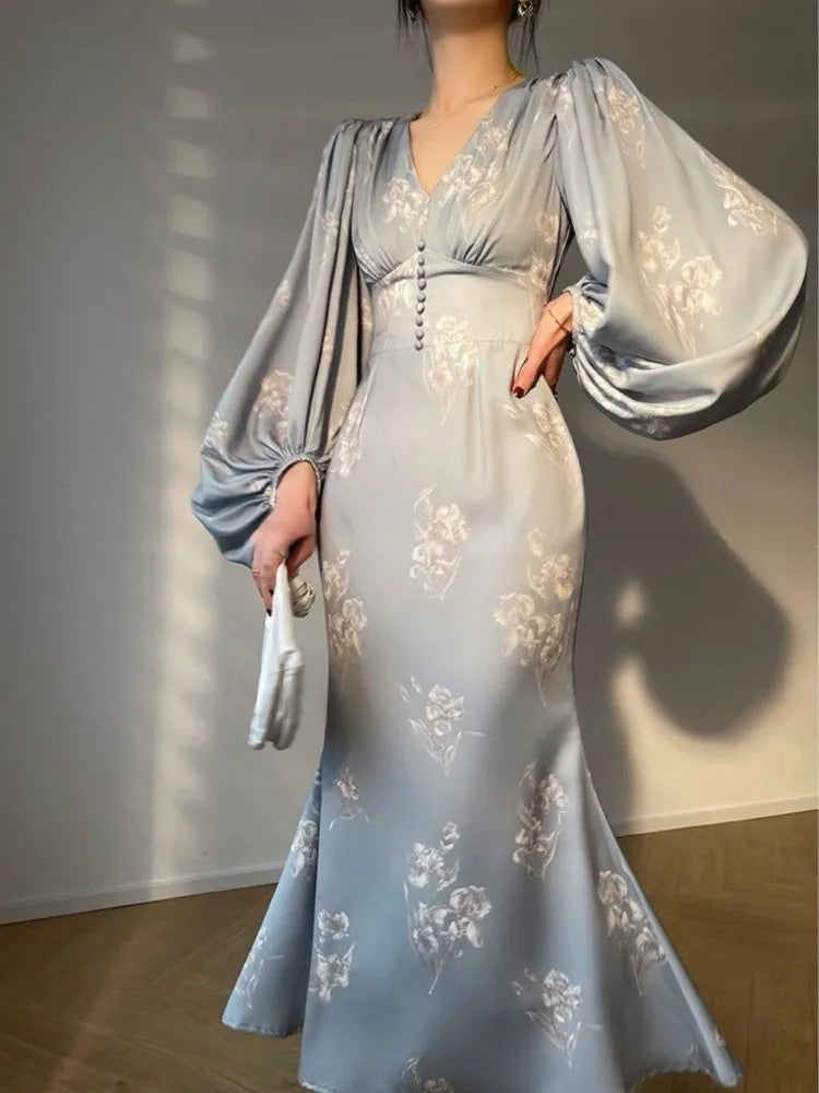 Elegant Mermaid Vintage Dress for Women