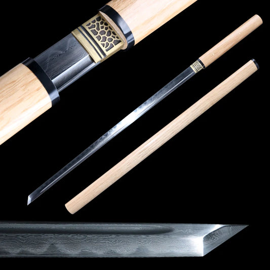 Authentic Handmade Tang Sword in Shirasaya Sheath