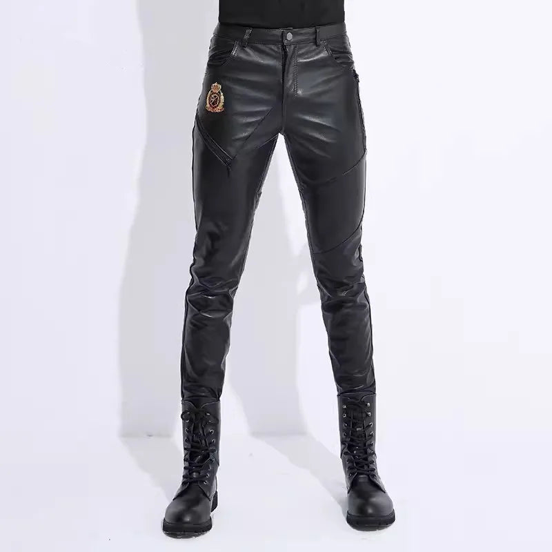 WindShield Genuine Leather Pants for Men