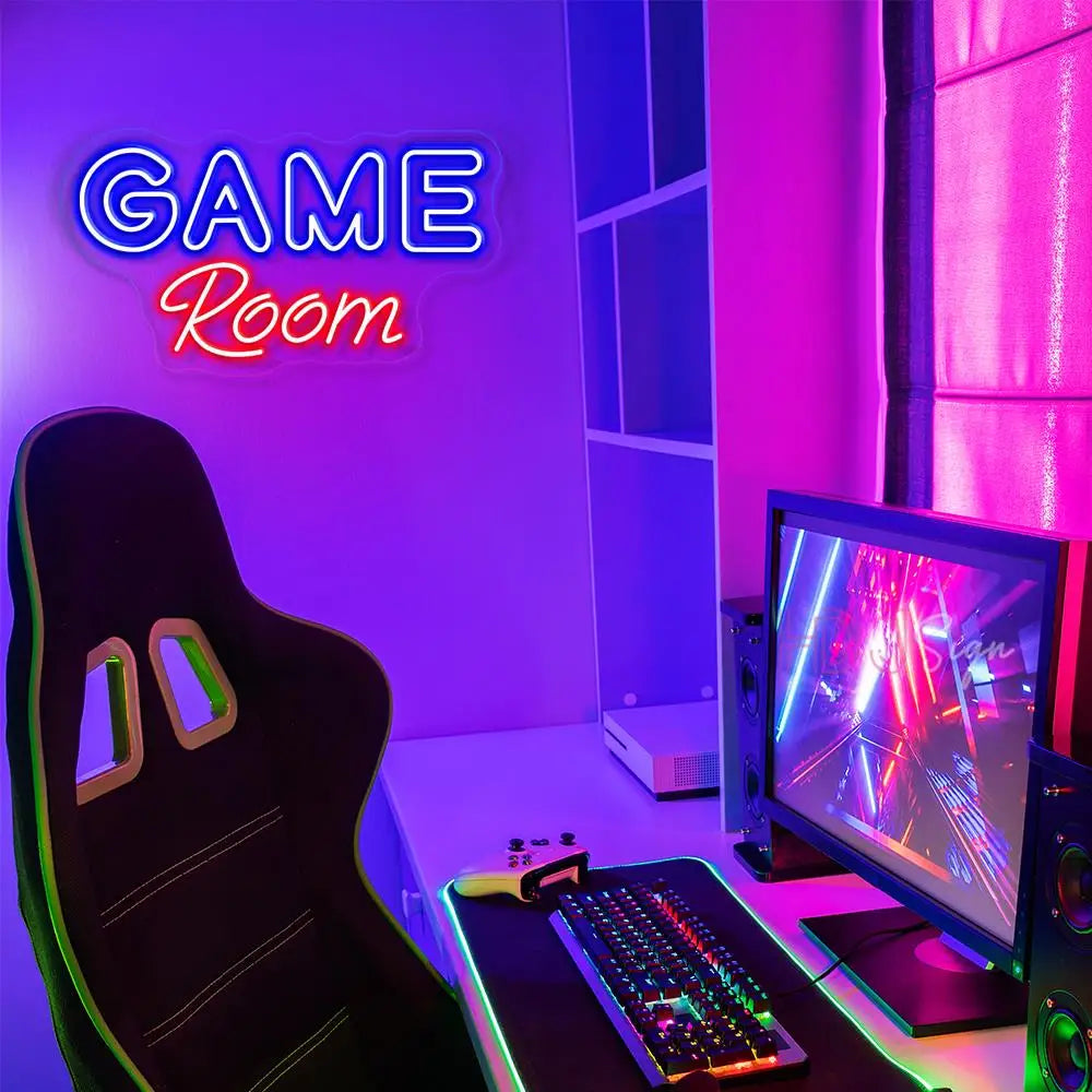 Vibrant Gamer Haven LED Neon Sign