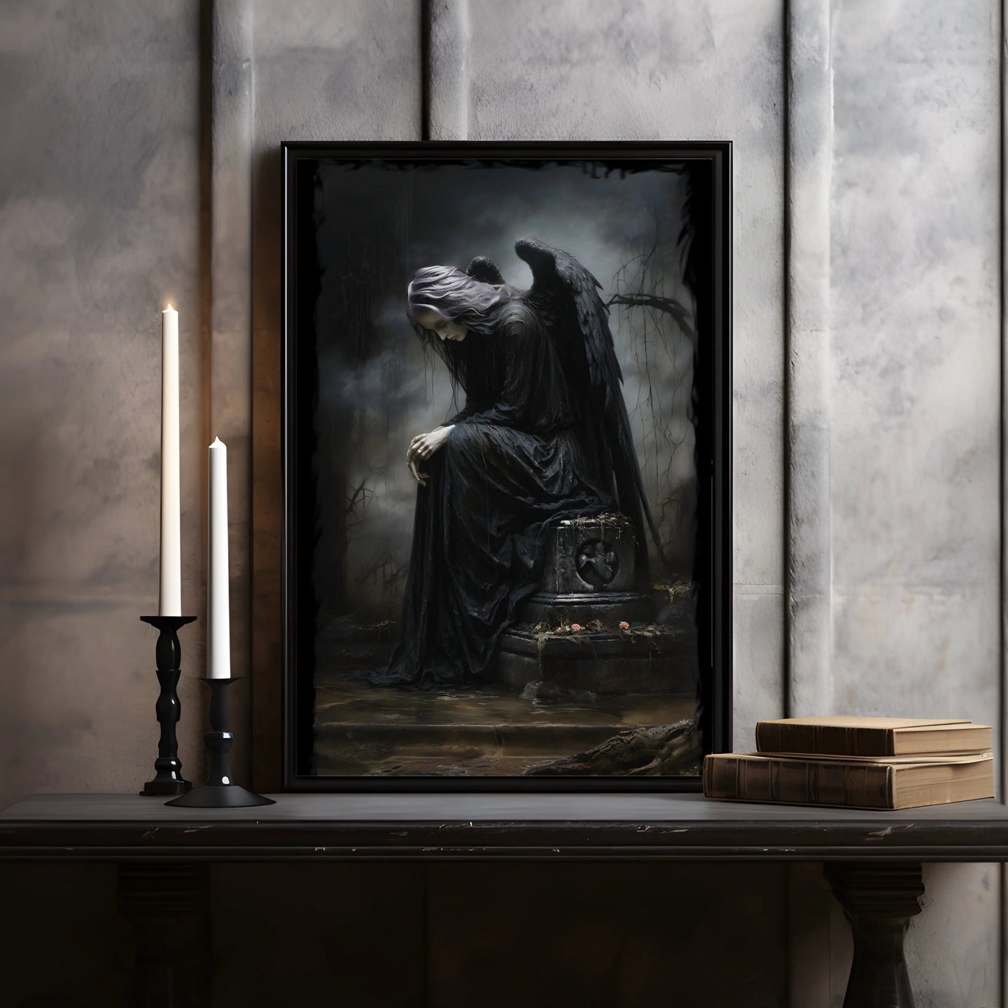 Victorian Spook: Dark Canvas Art for Eerie Homes
