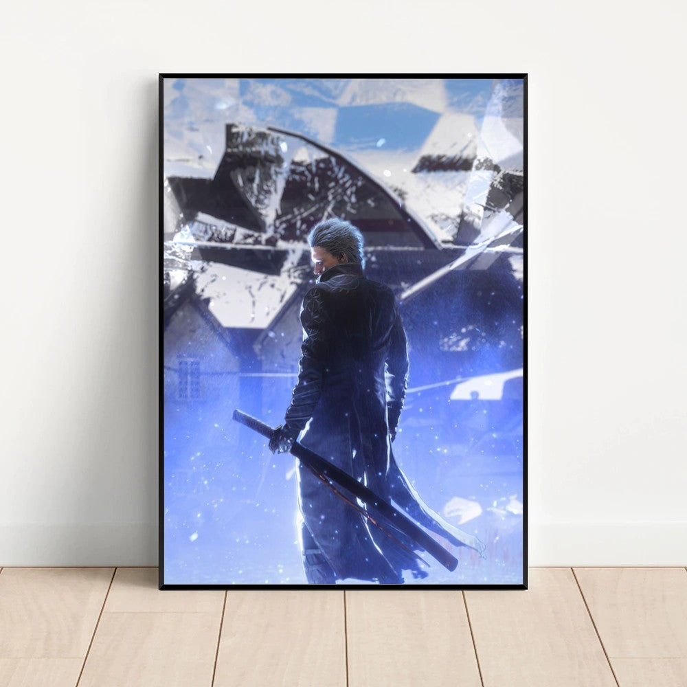 Retro D-Devil Poster Art for Home & Cafés