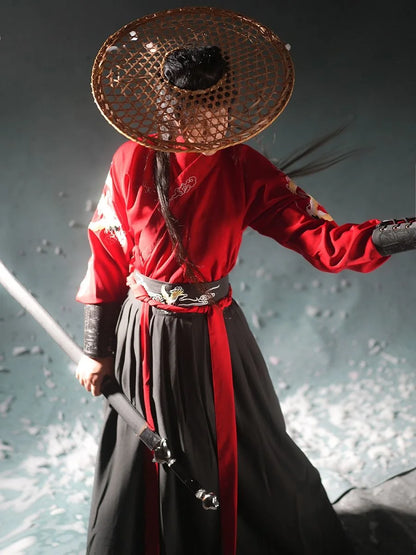 Vintage Knight Hanfu Robe: Cosplay & Dance Attire