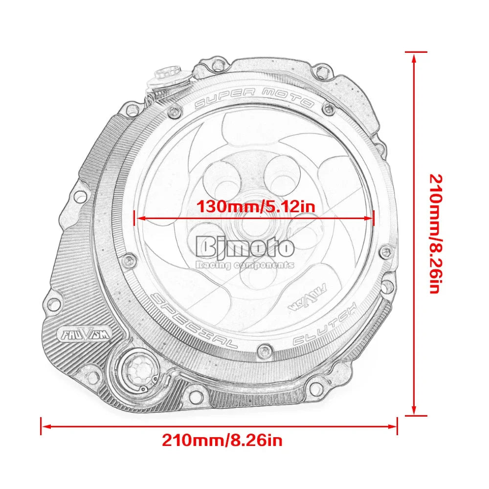 BJMOTO CNC Racing Clutch Cover for Suzuki GSXS