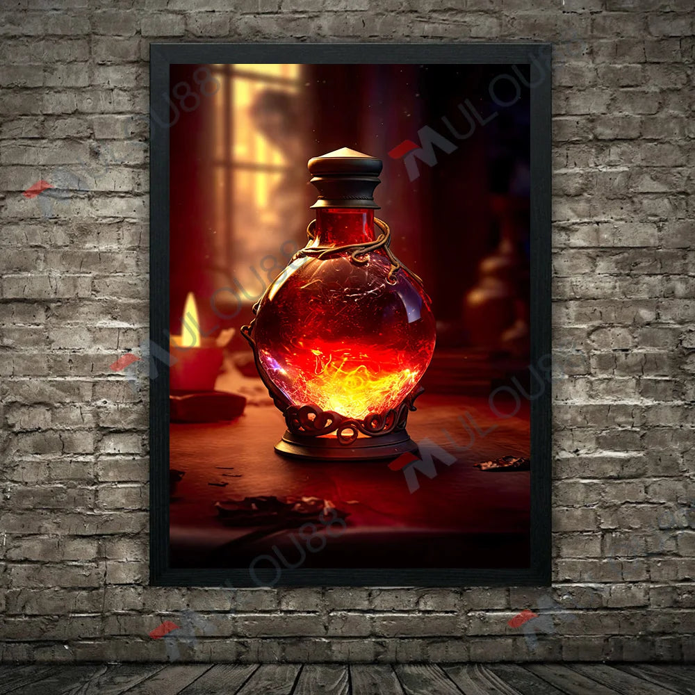 Witch's Elixir: Love & Immortality Canvas Art
