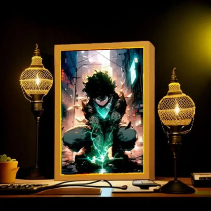My Hero Night Glow Frame: LED Art Décor Lamp