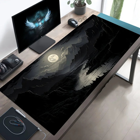 Moonlit Magic: Large Non-Slip Gaming Mouse Pad