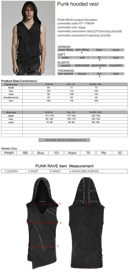 Rogue Knit Hooded Vest for Men