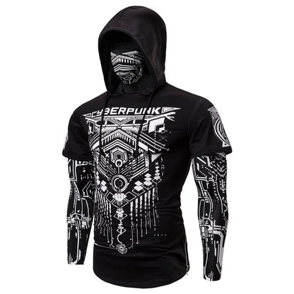 Punk Ninja Skull Hoodie - Stylishly Edgy Streetwear
