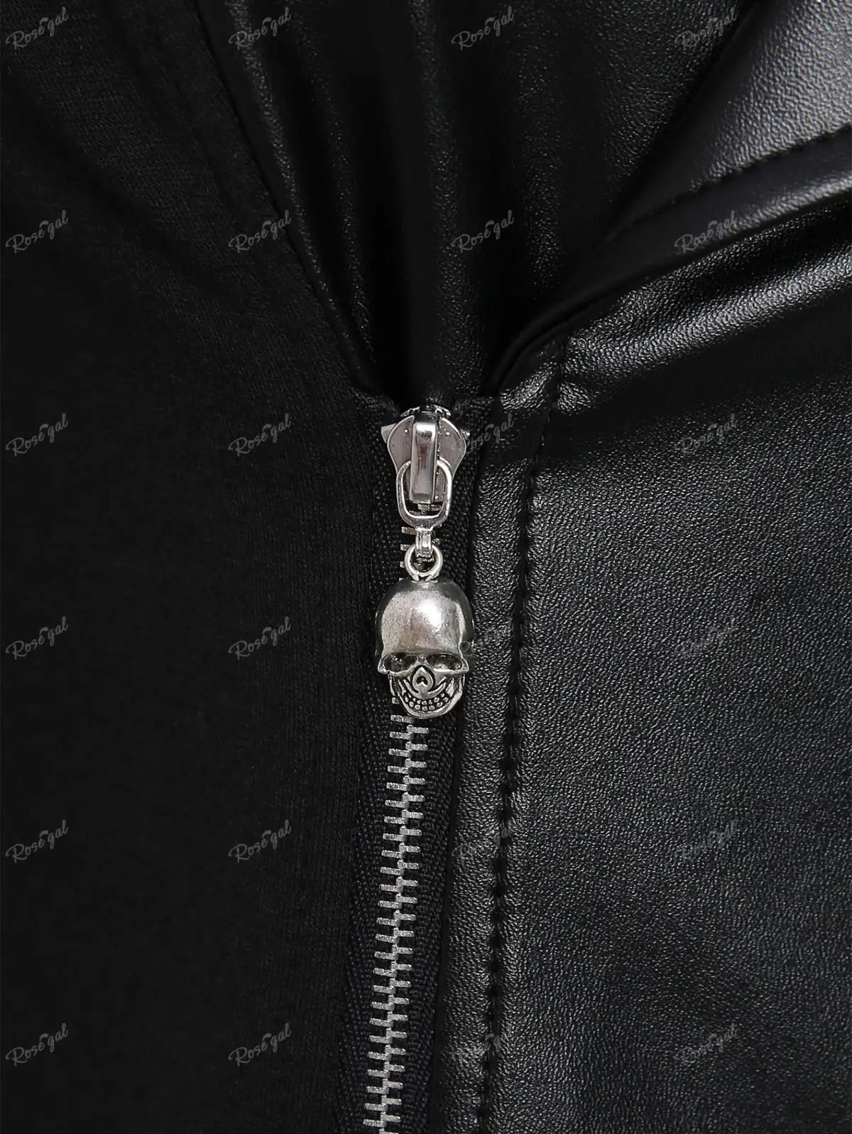 ROSEGAL Gothic Chic Hooded Plus Size Jacket